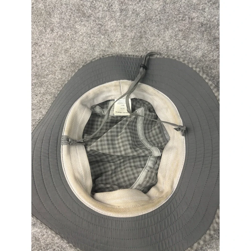 Outdoor Research Bucket Hat Mens XL Grey Plaid Sun Hat Adjustable Cinch 80615